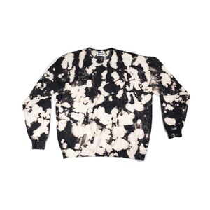 Max Roux Black & White Tie Dye Sweatshirt